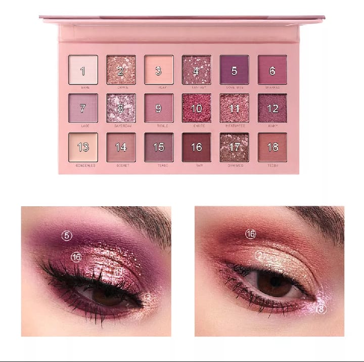 18 colors Nude Eyeshadow palette