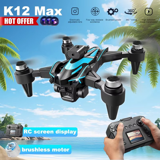 K12 Max 4K HD Brushless Drone with Screen Control